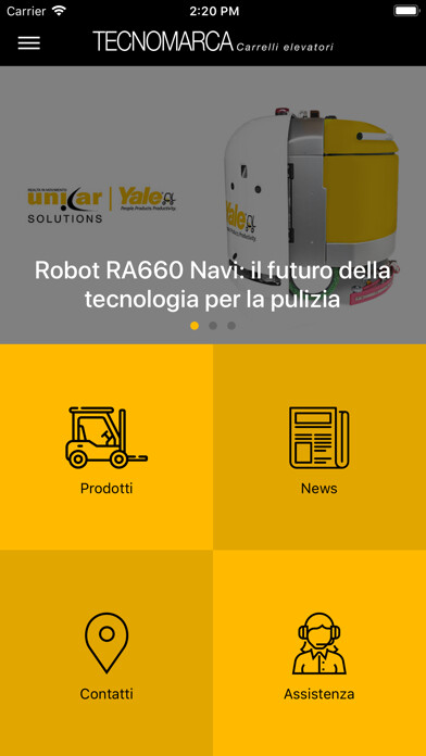 Emulate iPhone app Tecnomarca using MyAndroid