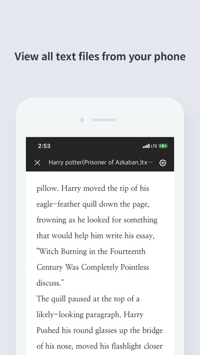 Emulate iPhone app TecViewer - Text Viewer using MyAndroid