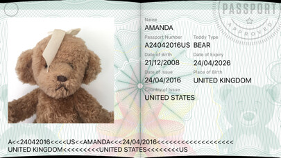 Emulate iPhone app Teddy Bear Passport / Travel Photo Card ID Maker with Travel Stamps using MyAndroid Emulate iPhone app Teddy Bear Passport / Travel Photo Card ID Maker with Travel Stamps using MyAndroid