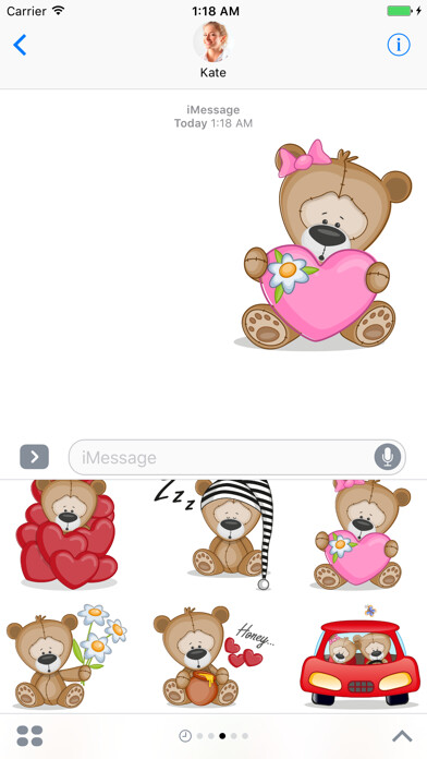 Emulate iPhone app Teddy Bear - Stickers for iMessage using MyAndroid Emulate iPhone app Teddy Bear - Stickers for iMessage using MyAndroid