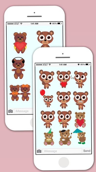 Emulate iPhone app Teddy Sticker for iMessage using MyAndroid Emulate iPhone app Teddy Sticker for iMessage using MyAndroid