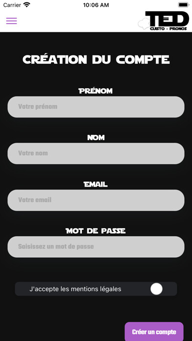 Emulate iPhone app TED PRONOS CUISTO using MyAndroid Emulate iPhone app TED PRONOS CUISTO using MyAndroid