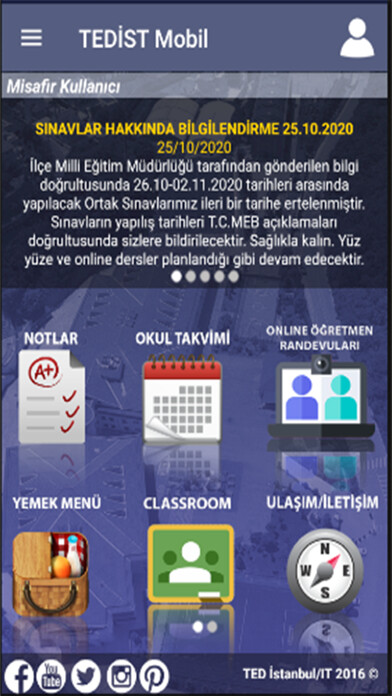 Emulate iPhone app TEDİST Mobil using MyAndroid