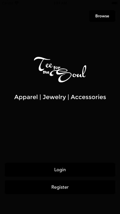 Emulate iPhone app Tee For The Soul using MyAndroid