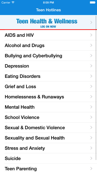 Emulate iPhone app Teen Hotlines using MyAndroid Emulate iPhone app Teen Hotlines using MyAndroid