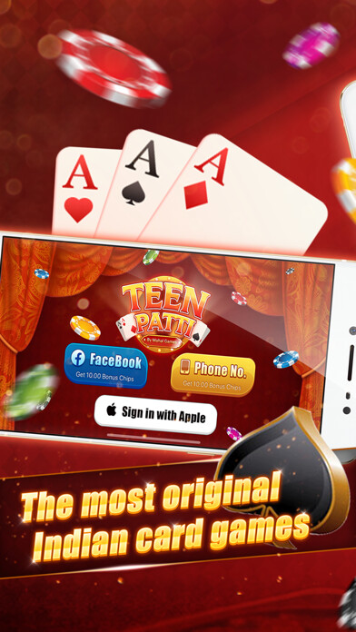 Emulate iPhone app TeenPatti by MahalGames using MyAndroid