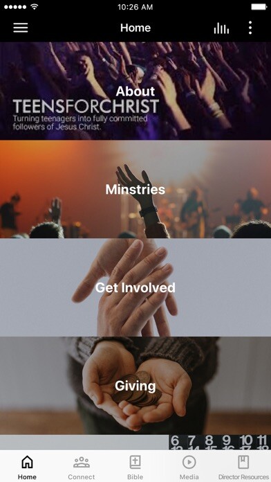 Emulate iPhone app Teens For Christ using MyAndroid Emulate iPhone app Teens For Christ using MyAndroid