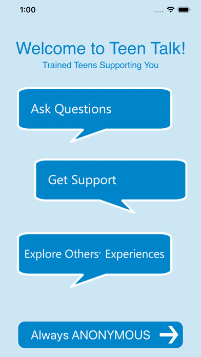 Emulate iPhone app Teen Talk: Teens support Teens using MyAndroid Emulate iPhone app Teen Talk: Teens support Teens using MyAndroid