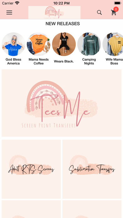 Emulate iPhone app Tees Me Boutique using MyAndroid Emulate iPhone app Tees Me Boutique using MyAndroid