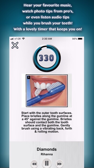 Emulate iPhone app Teeth Brush Timer & Alarm using MyAndroid Emulate iPhone app Teeth Brush Timer & Alarm using MyAndroid