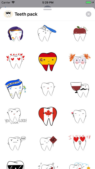Emulate iPhone app Teeth Emojis & Smiley stickers using MyAndroid