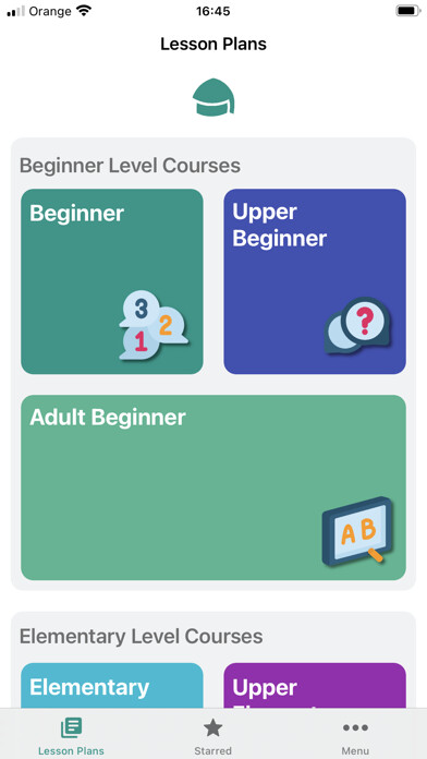 Emulate iPhone app TEFL Handbook using MyAndroid
