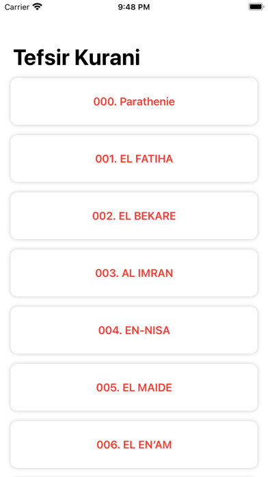Emulate iPhone app Tefsir Kurani using MyAndroid
