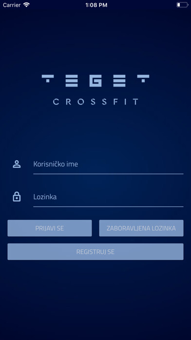 Emulate iPhone app Teget CrossFit using MyAndroid
