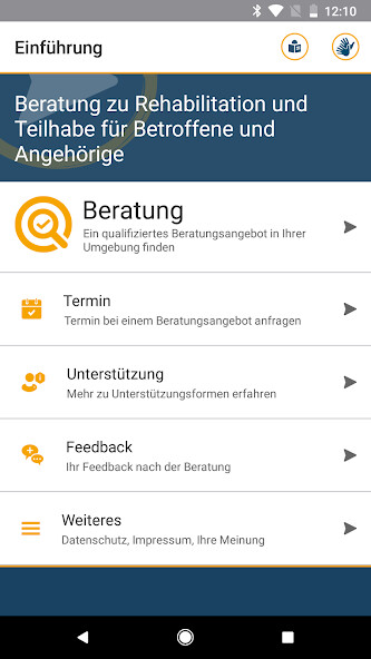 Run android online APK Teilhabeberatung from MyAndroid or emulate Teilhabeberatung using MyAndroid Run android online APK Teilhabeberatung from MyAndroid or emulate Teilhabeberatung using MyAndroid