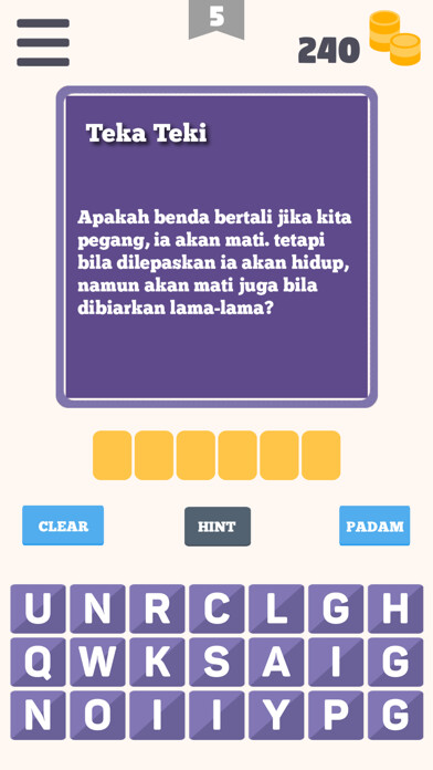 Emulate iPhone app Teka Teki Bahasa Melayu using MyAndroid Emulate iPhone app Teka Teki Bahasa Melayu using MyAndroid