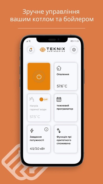 Emulate iPhone app TEKNIX Smart boiler using MyAndroid Emulate iPhone app TEKNIX Smart boiler using MyAndroid