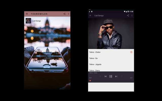 Emulate Android APK Tekno Miles - Choko (OFFLINE) songs