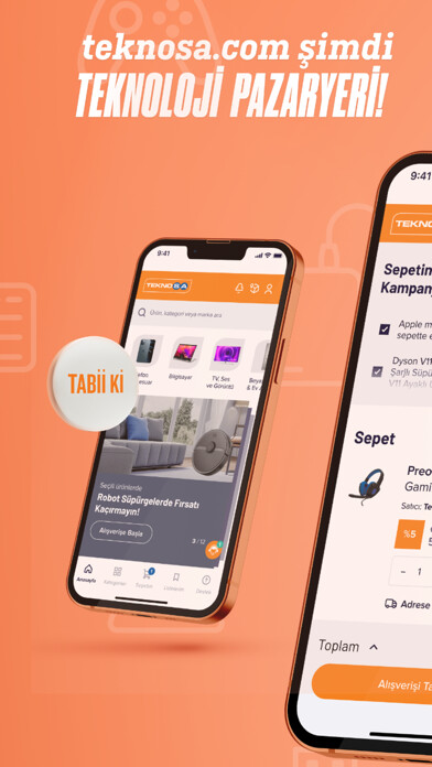 Emulate iPhone app Teknosa – Alışveriş, Teknoloji using MyAndroid