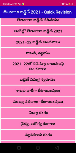 Run android online APK Telangana Budget 2021 for TSPSC Exams from MyAndroid or emulate Telangana Budget 2021 for TSPSC Exams using MyAndroid