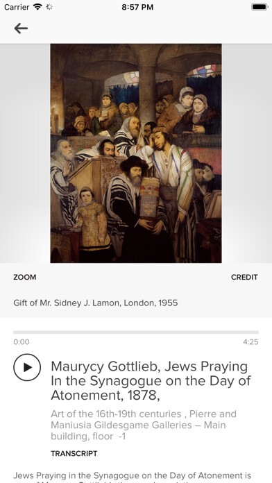 Emulate iPhone app Tel Aviv Museum of Art using MyAndroid