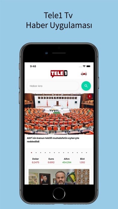 Emulate iPhone app Tele1 TV Haber using MyAndroid Emulate iPhone app Tele1 TV Haber using MyAndroid