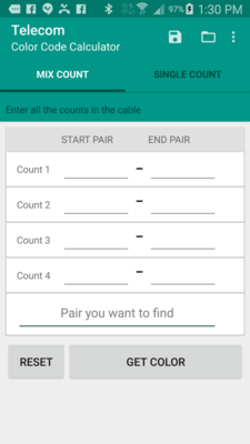 Emulate Android APK Telecom Color Code Translator Emulate Android APK Telecom Color Code Translator