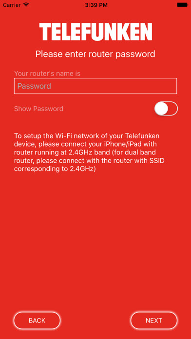 Emulate iPhone app TELEFUNKEN Wi-Fi Bluetooth Speaker using MyAndroid