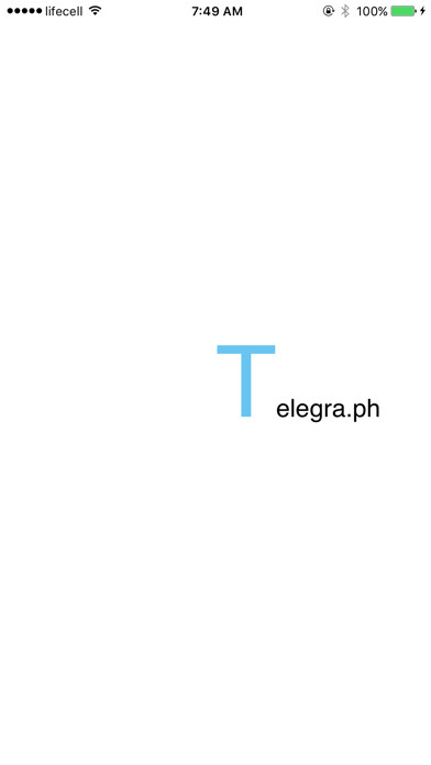Emulate iPhone app Telegra.ph using MyAndroid