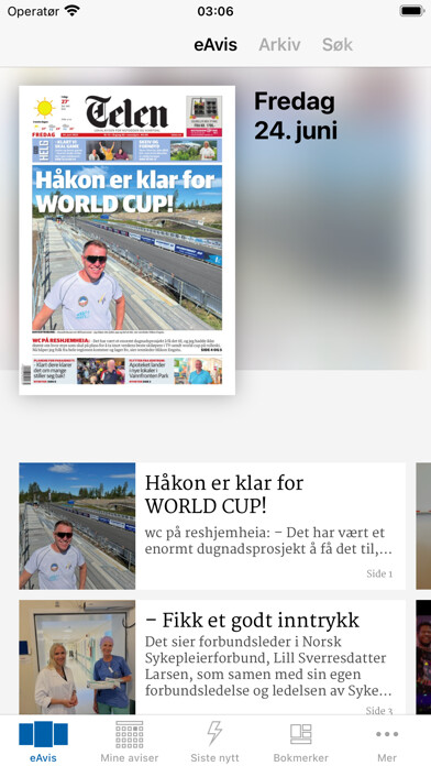 Emulate iPhone app Telen eAvis using MyAndroid