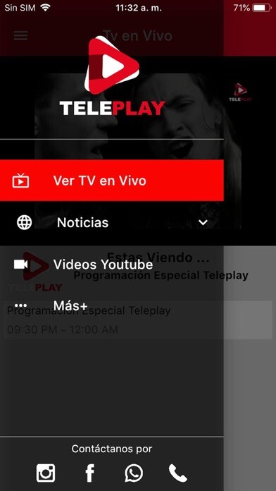 Emulate iPhone app Teleplay Sureste using MyAndroid