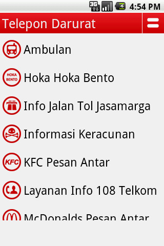 Emulate Android APK Telepon Darurat