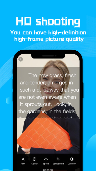Emulate iPhone app Teleprompter-float above apps using MyAndroid