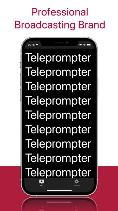 Emulate iPhone app TeleprompterMax using MyAndroid