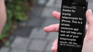 Emulate iPhone app Teleprompter Pro Lite. using MyAndroid