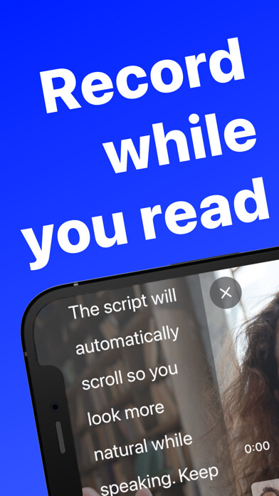 Emulate iPhone app Teleprompter: Scripted Videos using MyAndroid