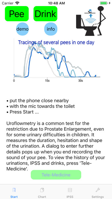 Emulate iPhone app TeleSonoUroflow Bladder Diary using MyAndroid Emulate iPhone app TeleSonoUroflow Bladder Diary using MyAndroid