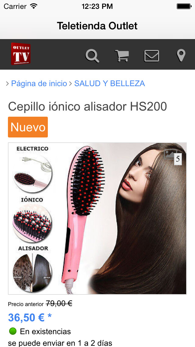 Emulate iPhone app Teletienda Outlet using MyAndroid Emulate iPhone app Teletienda Outlet using MyAndroid