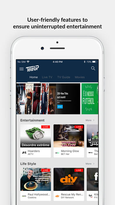Emulate iPhone app TeleUP TV using MyAndroid Emulate iPhone app TeleUP TV using MyAndroid