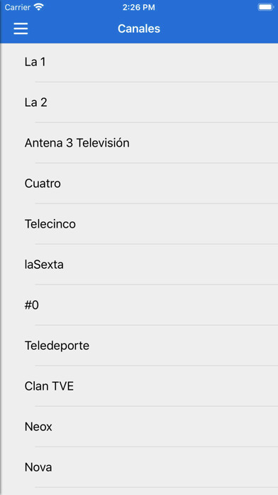 Emulate iPhone app Televisión de España - MegaTV using MyAndroid Emulate iPhone app Televisión de España - MegaTV using MyAndroid