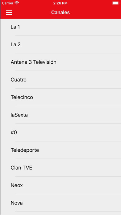 Emulate iPhone app Televisión de España - TV2 using MyAndroid Emulate iPhone app Televisión de España - TV2 using MyAndroid