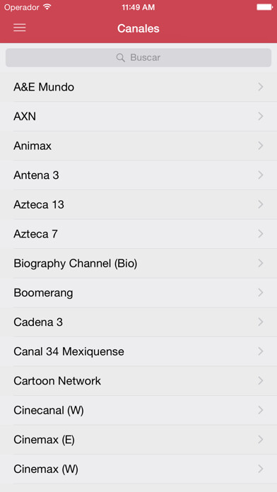 Emulate iPhone app Televisión Mexicana Guía using MyAndroid Emulate iPhone app Televisión Mexicana Guía using MyAndroid