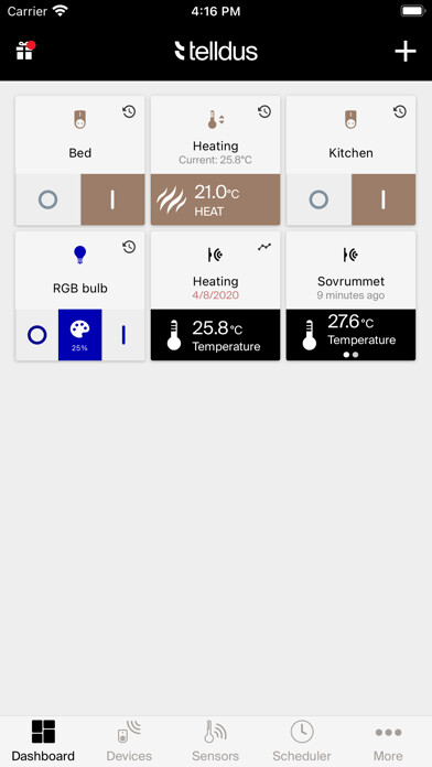 Emulate iPhone app Telldus Live! mobile using MyAndroid