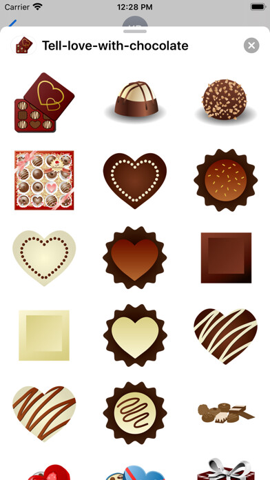 Emulate iPhone app Tell love with chocolate using MyAndroid Emulate iPhone app Tell love with chocolate using MyAndroid