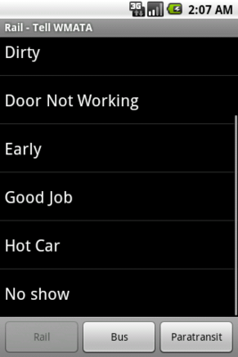 Emulate Android APK Tell WMATA