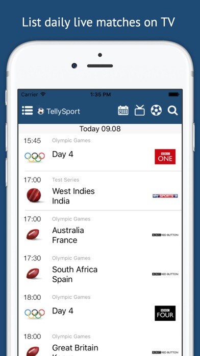 Emulate iPhone app TellySport using MyAndroid