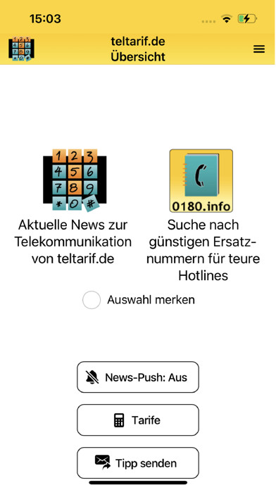 Emulate iPhone app teltarif.de using MyAndroid Emulate iPhone app teltarif.de using MyAndroid