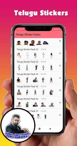 Run android online APK Telugu  Funny Stickers for Whatsapp -WAStickerapps from MyAndroid or emulate Telugu  Funny Stickers for Whatsapp -WAStickerapps using MyAndroid