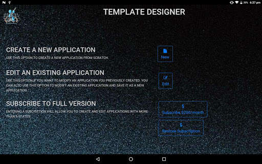 Run android online APK Template Designer from MyAndroid or emulate Template Designer using MyAndroid