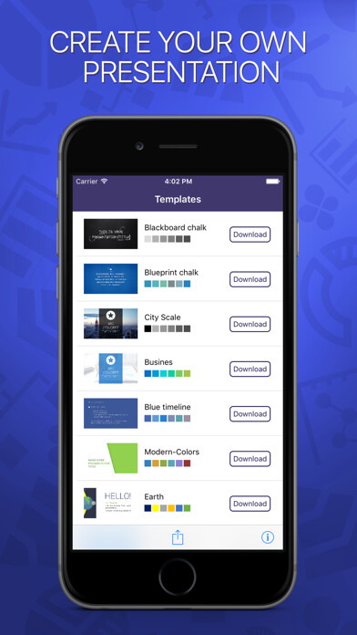 Emulate iPhone app Templates for MS PowerPoint using MyAndroid